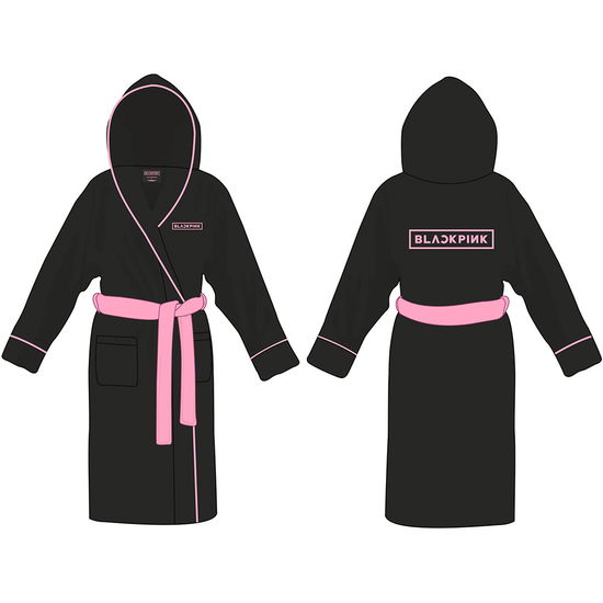 Cover for BlackPink · BlackPink Unisex Bathrobe: Logo (Large - X Large) (CLOTHES) [size XL] [Black - Unisex edition]