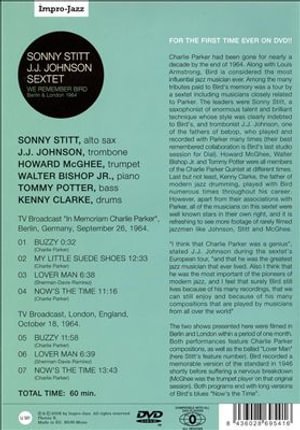 Cover for Sonny Stitt · We Remember Bird: Berlin &amp; London 1964 (DVD) (2008)