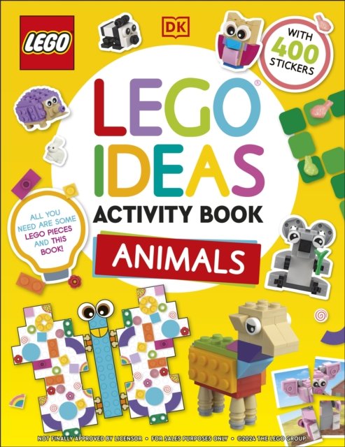 Cover for Dk · LEGO Ideas Activity Book Animals: Packed with LEGO Building and Sticker Activities and Fun Facts. With 400 Stickers! (Paperback Bog) (2025)