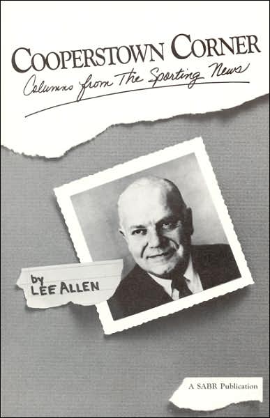 Cover for Lee Allen · Cooperstown Corner: Columns from the Sporting News, 1962-1969 (Paperback Book) (1990)