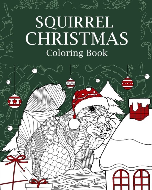 Cover for Paperland · Squirrel Christmas Coloring Book (Taschenbuch) (2024)