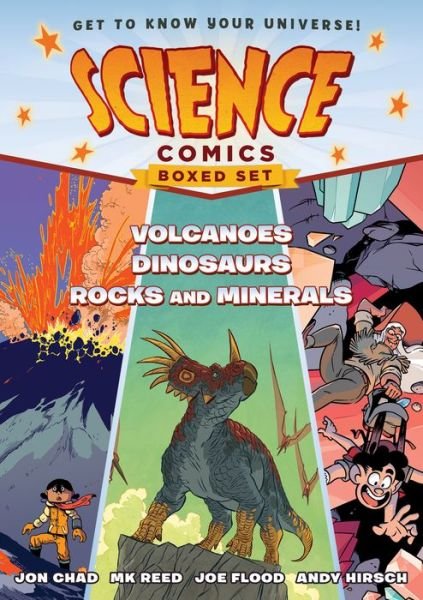 Cover for Jon Chad · Science Comics Boxed Set : Volcanoes, Dinosaurs, and Rocks and Minerals (Pocketbok) (2020)