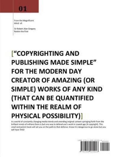Copyrighting and Publishing Made Simple - Robert Rankin - Livres - Lulu.com - 9781329415416 - 21 novembre 2016