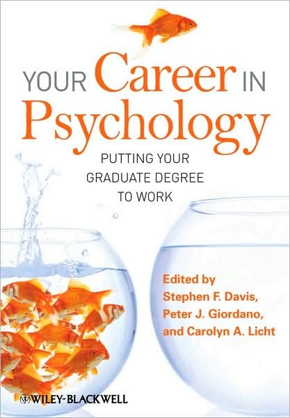 Cover for SF Davis · Your Career in Psychology: Putting Your Graduate Degree to Work (Pocketbok) (2009)