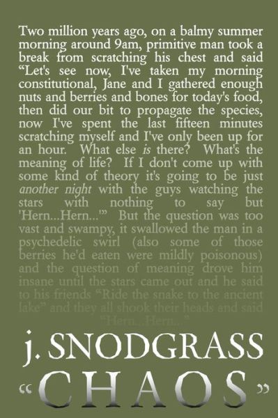 Cover for J Snodgrass · Chaos (Paperback Book) (2014)