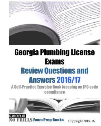 Cover for Examreview · Georgia Plumbing License Exams Review Questions and Answers 2016/17 (Paperback Bog) (2016)