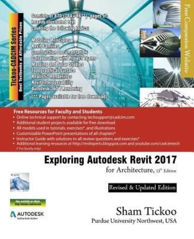 Cover for Prof Sham Tickoo Purdue Univ · Exploring Autodesk Revit 2017 for Architecture (Paperback Book) (2016)