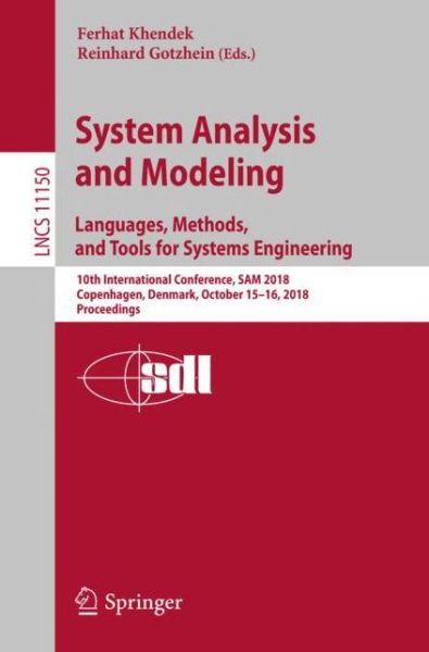 Cover for System Analysis and Modeling Languages Methods and Tools for Systems Engineer (Book) [1st ed. 2018 edition] (2018)
