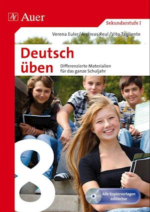 Cover for Verena Euler · Deutsch üben Klasse 8 (Pocketbok) (2013)