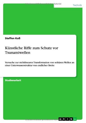 Cover for Koß · Künstliche Riffe zum Schutz vor Tsu (Book) [German edition] (2013)
