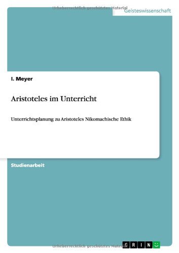 Cover for Meyer · Aristoteles im Unterricht (Paperback Book) [German edition] (2012)