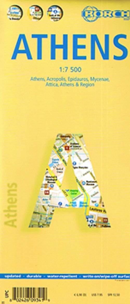 Cover for Borch GmbH · Borch City Maps: Athens (Bok) (2023)
