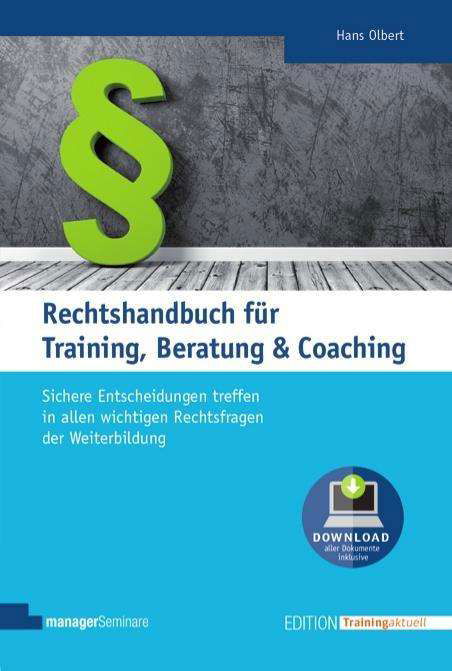 Cover for Olbert · Rechtshandbuch für Training, Ber (Book)