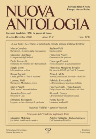 Cover for Edizioni Polistampa · Nuova Antologia - A. CLV, N. 2296, Ottobre-Dicembre 2020 (Paperback Book) (2021)