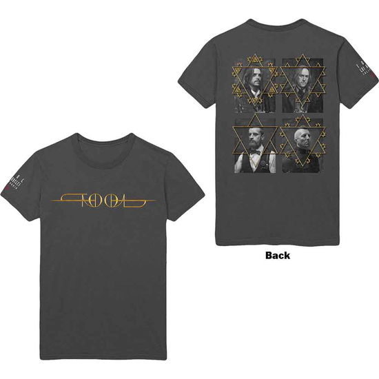 Cover for Tool · Tool Unisex T-Shirt: Full Portraits (Grey) (Back Print) (T-shirt)