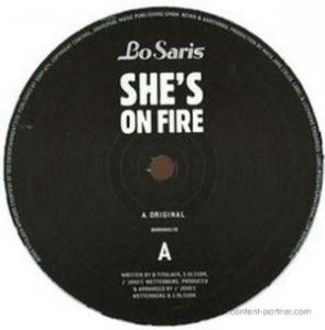 Cover for Bo Saris · She's on Fire (12&quot;) (2012)