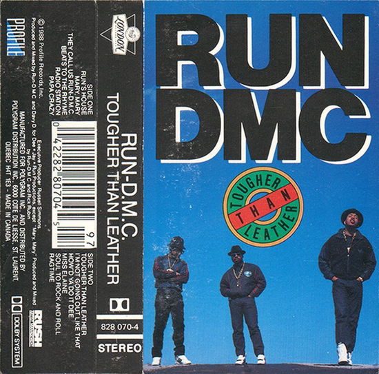 Cover for Run-DMC · Tougher Than Leather (Limited Edition, Black &amp; White Stripe Colored Vinyl) (VINYL) (2022)