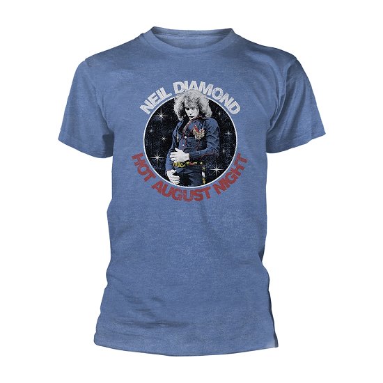 Cover for Neil Diamond · Hot August Night (T-shirt) [size S] [Blue edition] (2020)