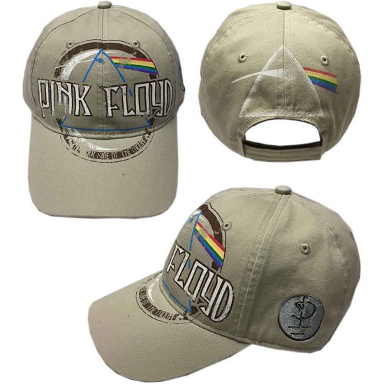 Pink Floyd Unisex Baseball Cap: Dark Side of the Moon Album Distressed (Sand) - Pink Floyd - Merchandise - ROCK OFF - 5056170648417 - 