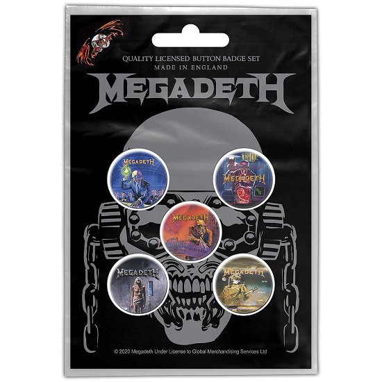 Cover for Megadeth · Megadeth Button Badge Pack: Vic Rattlehead (Retail Pack) (MERCH)