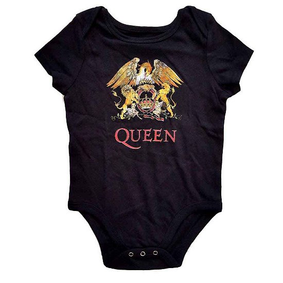 Cover for Queen · Queen Kids Baby Grow: Classic Crest (9-12 Months) (Kläder) [Black - Kids edition]