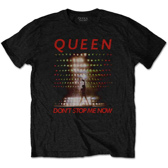 Cover for Queen · Queen Unisex T-Shirt: Don't Stop Me Now (Black) (T-shirt) [size S] [Black - Unisex edition] (2020)