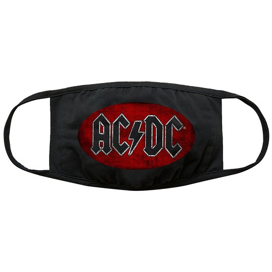 AC/DC Face Mask: Oval Logo Vintage - AC/DC - Merchandise -  - 5056368652417 - 
