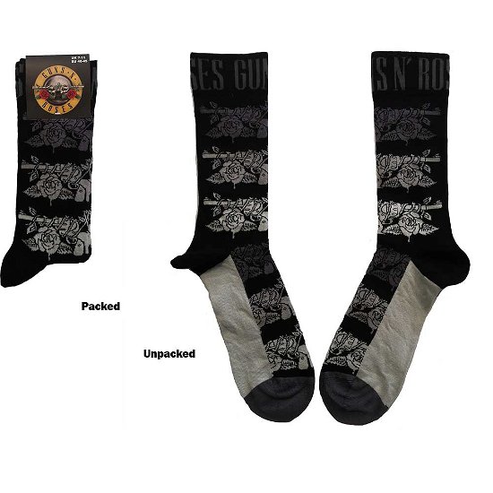 Cover for Guns N Roses · Guns N' Roses Unisex Ankle Socks: Monochrome Pistols (UK Size 7 - 11) (TØJ) [size M]