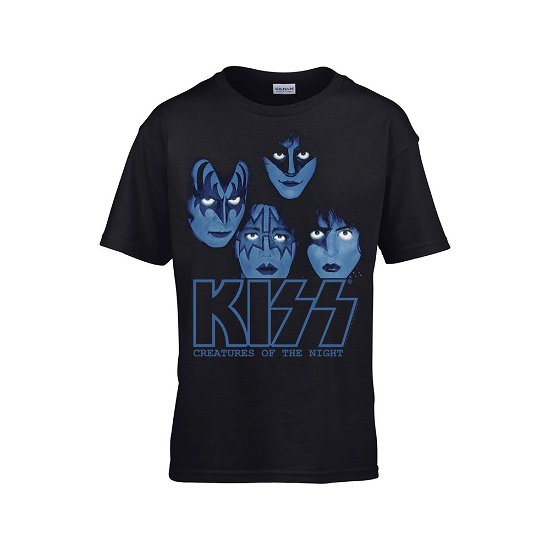 Cover for Kiss · Creatures of the Night (Kids 5-6) (T-shirt) [size S] [Black edition] (2020)