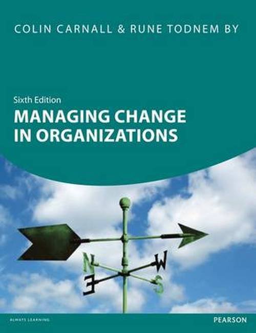 Cover for Colin Carnall · Managing Change in Organizations (Paperback Bog) (2014)
