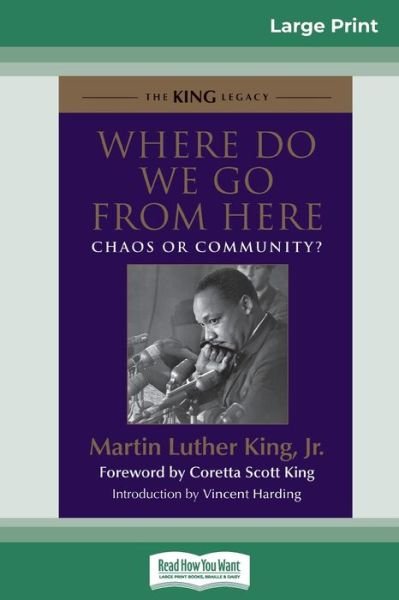 Cover for Martin Luther King · Where Do We Go from Here Chaos or Community? (Pocketbok) (2012)