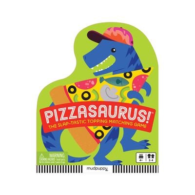 Cover for Mudpuppy · Pizzasaurus! Shaped Box Game (SPIEL) (2024)