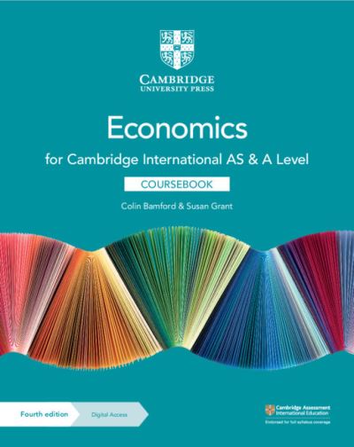 Cover for Colin Bamford · Cambridge International AS &amp; A Level Economics Coursebook with Digital Access (2 Years) (Book) [4 Revised edition] (2021)