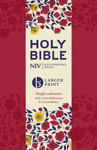 Cover for New International Version · NIV Larger Print Compact Single Column Reference Bible: Red Soft-tone - Larger Print (Paperback Book) (2015)