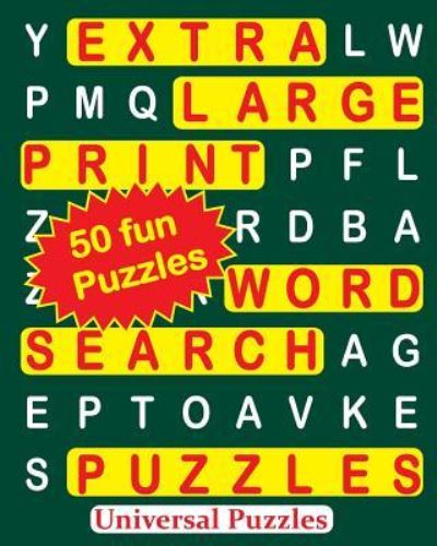 Cover for Universal Puzzles · EXTRA LARGE Print WORD SEARCH Puzzles (Paperback Book) (2016)