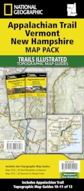 Cover for National Geographic Maps · Appalachian Trail: Vermont, New Hampshire [map Pack Bundle] (Map) [2020th edition] (2022)