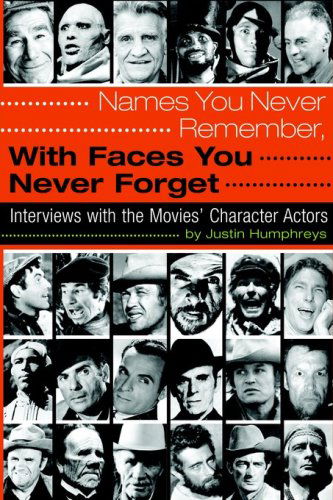 Cover for Justin Humphreys · Names You Never Remember, with Faces You Never Forget (Taschenbuch) (2006)