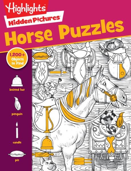 Cover for Horse Puzzles - Hidden Pictures (Paperback Book) (2017)