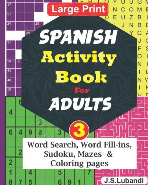 Cover for Jaja Books · SPANISH Activity Book for ADULTS; Vol.3 (Taschenbuch) (2019)