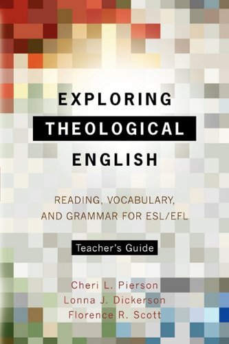 Cover for Dickerson · Exploring Theological English (Paperback Book) (2010)