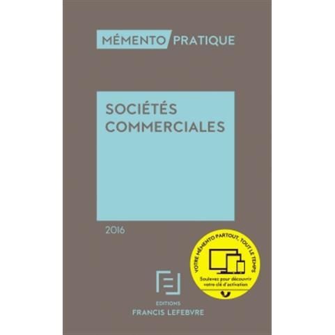 Cover for Collectif · Societes commerciales 2016  Memento Pratique (MERCH) (2015)