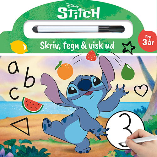 Cover for Disney: Disney - Stitch - Skriv og visk ud  (papbog med ikke-permanent pen) (Kartonbuch) [1. Ausgabe] (2025)