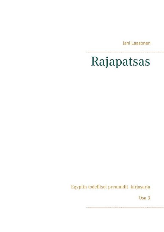 Cover for Laasonen · Rajapatsas (Book) (2019)