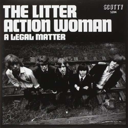 Cover for The Litter · Action Woman / A Legal Matter (BLUE VINYL) (LP) [Limited edition] (2017)