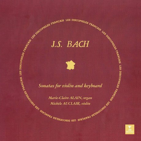 Cover for Alain Marie-claire · Bach: Sonatas for Keyboard &amp; Violin (LP) [Standard edition] (2018)