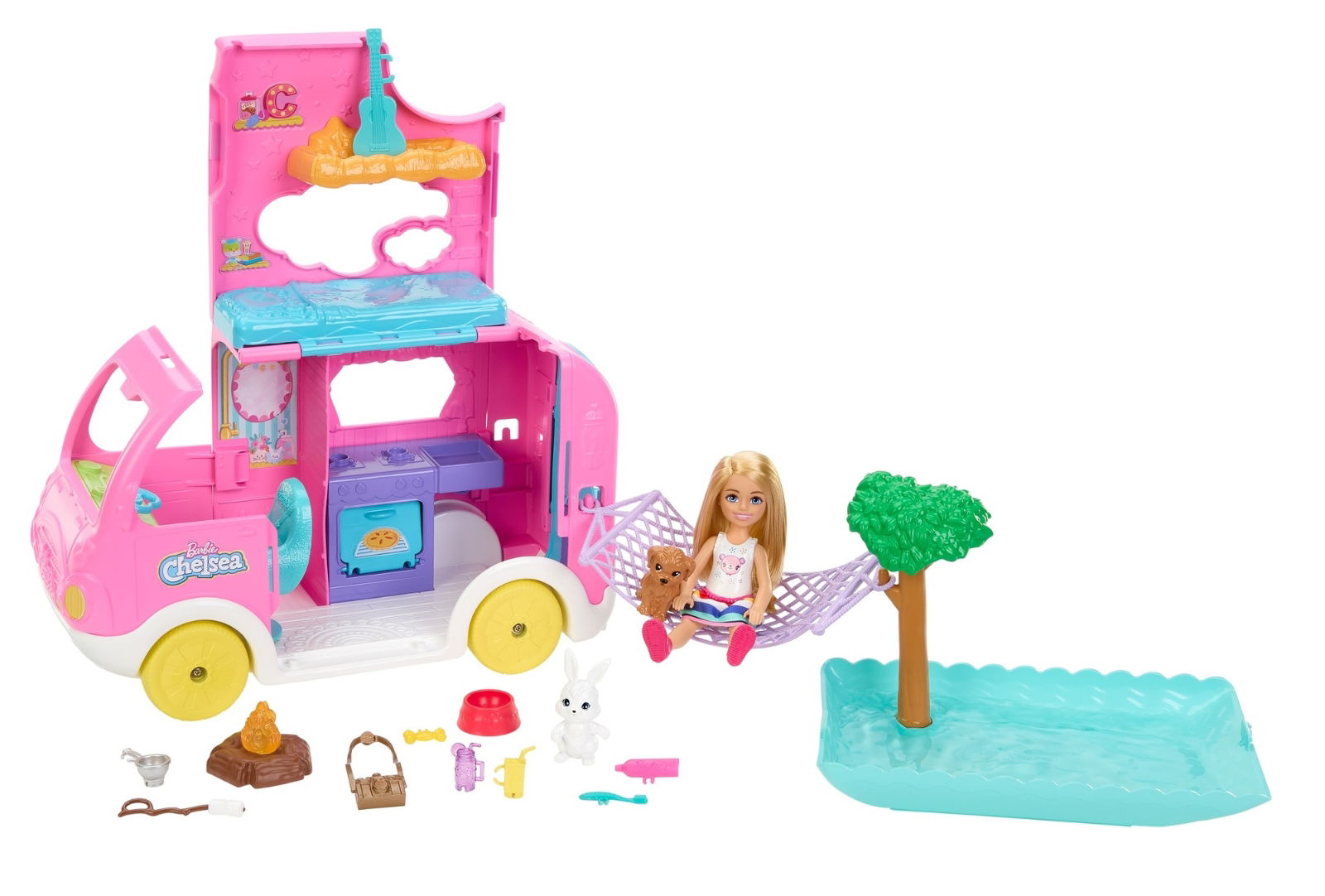 Barbie club chelsea store camper