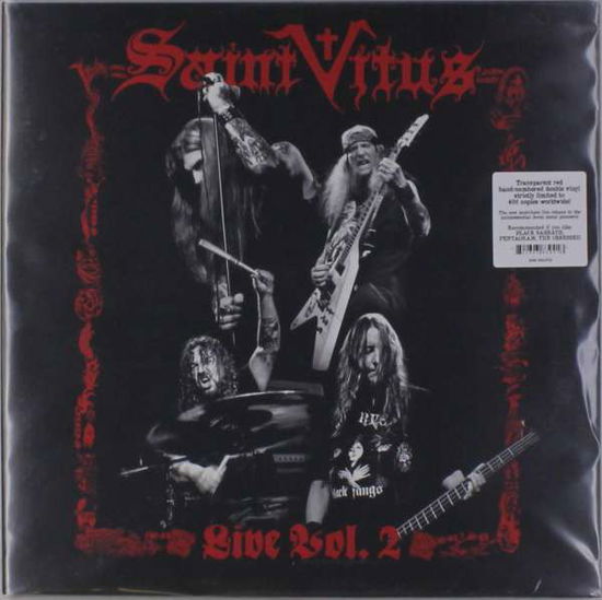 Cover for Saint Vitus · Live Vol. 2 (Red Vinyl) (LP) [Limited edition] (2016)