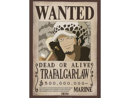 ONE PIECE  - Poster «Wanted Law» (52x38) - Abysse - Fanituote -  - 3665361106418 - 