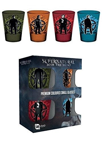 Supernatural - Winchester Brothers (Set 4 Bicchieri Piccoli) - Supernatural - Merchandise - GB EYE - 5028486381418 - 