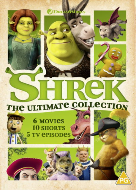 Cover for Shrek Ult Col DVD · Shrek Ultimate Collection (6 Movies + 10 Shorts) (DVD) (2021)